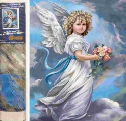 Puzzle Pintura diamante: Querubim 30x40cm