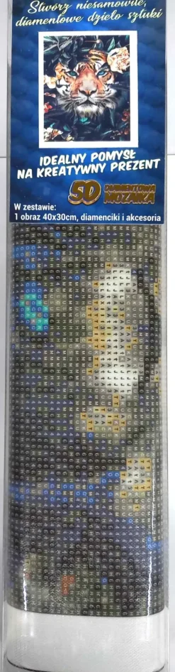 Puzzle Pintura diamante: Tigre Oculto 30x40cm