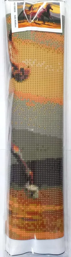 Puzzle Pintura diamante: Três garanhões 80x40 cm