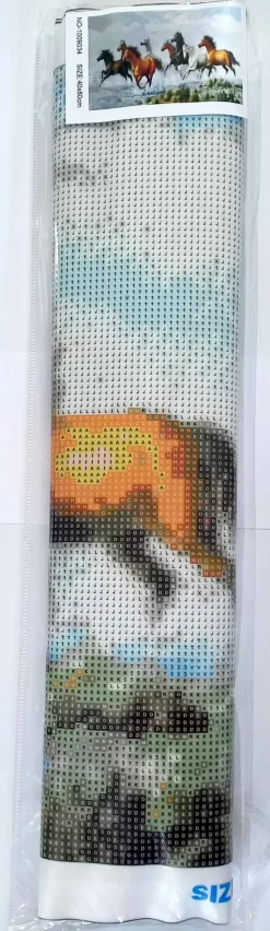 Puzzle Pintura diamante: Um rebanho galopante 80x40 cm