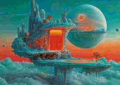 Puzzle Planet of Fire and Ice