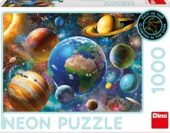 Puzzle Planety neon