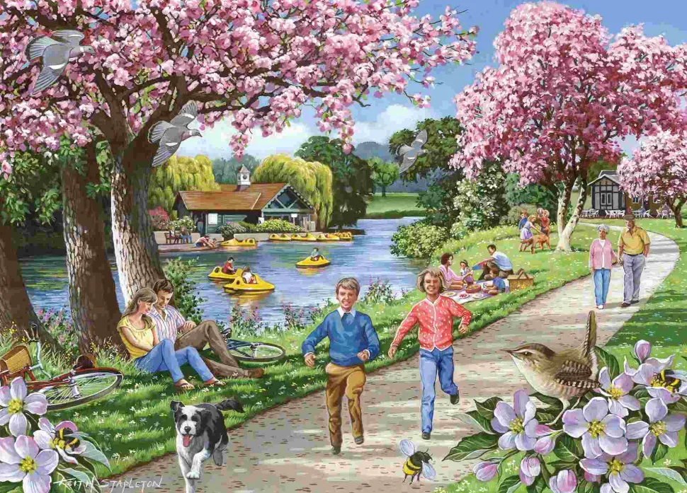 Puzzle Época da flor da macieira