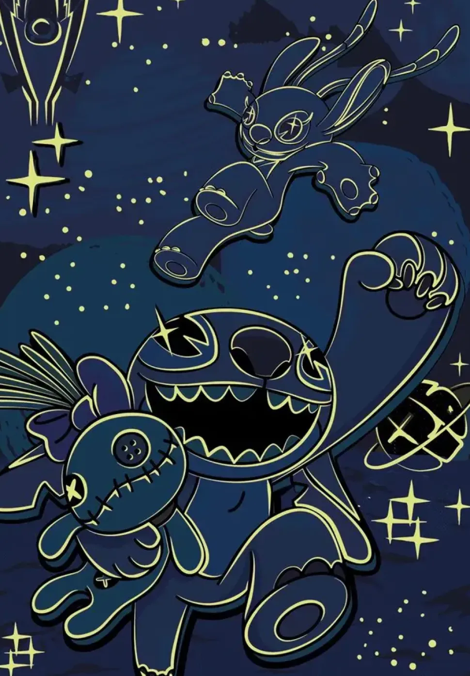 Puzzle Ponto neon 100XXL