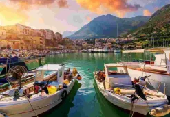 Puzzle Porto e barcos de pesca - Sicília