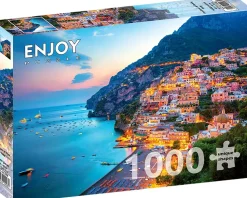 Puzzle Positano ao anoitecer, Itália