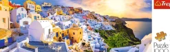 Puzzle Pôr do sol em Santorini, panorama da Grécia