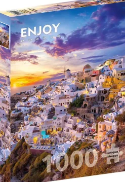 Puzzle Pôr do sol sobre Santorini