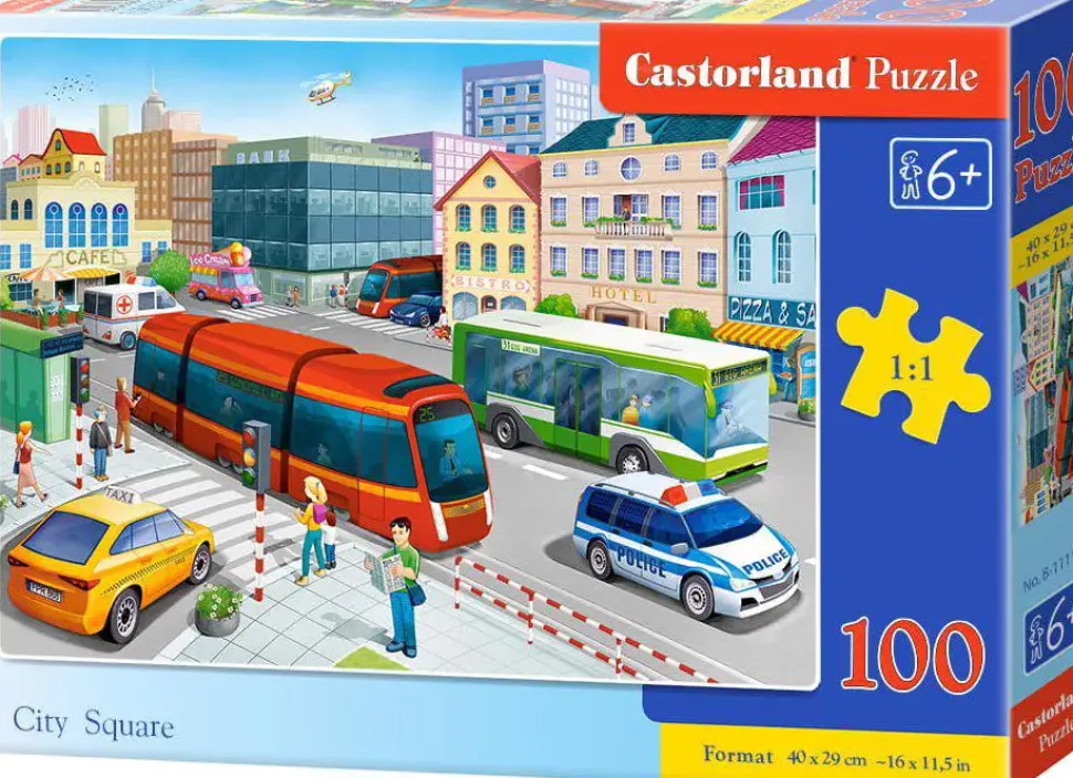 Puzzle Praça da cidade 100 peças