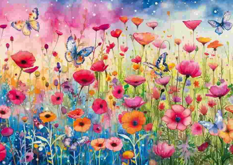 Puzzle Prado de papoilas