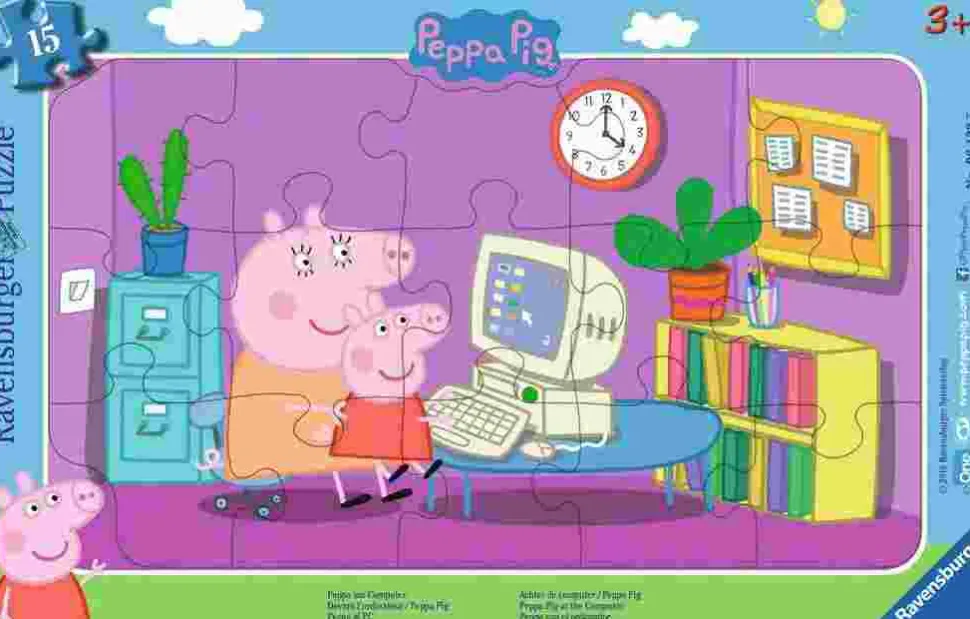 Puzzle Prasiatko Peppa