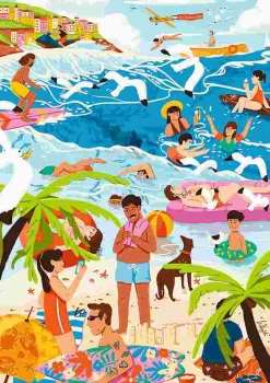 Puzzle Premium A Arte da Cor: No Calor da Época de Festas