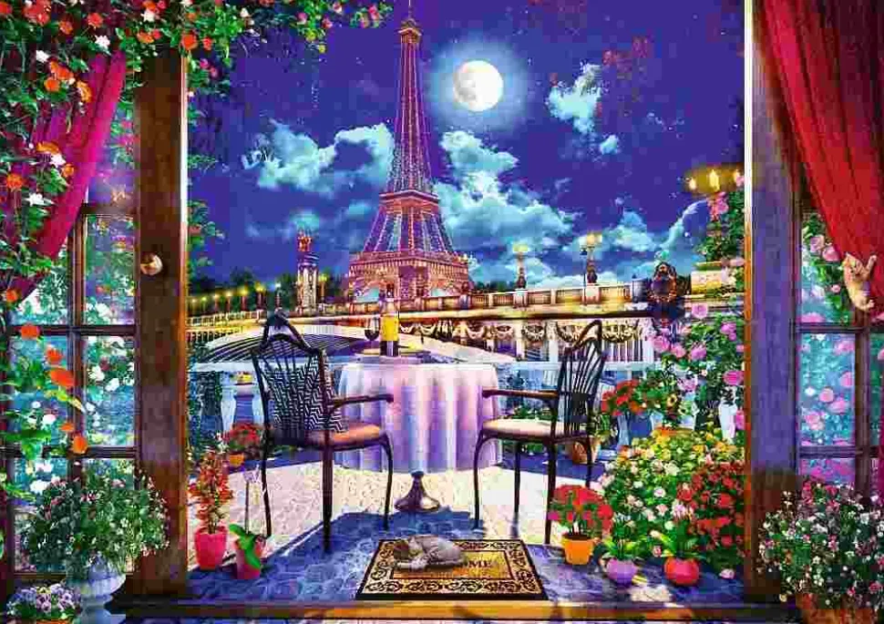 Puzzle Premium Plus: Paris ao luar