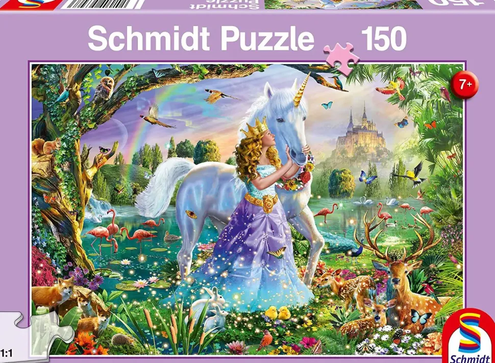 Puzzle Princesa com unicórnio