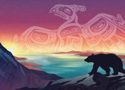 Puzzle Pássaro trovejante e urso