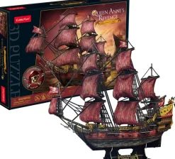 Puzzle Puzzle 3D Plachetnice Queen Anne's Revenge