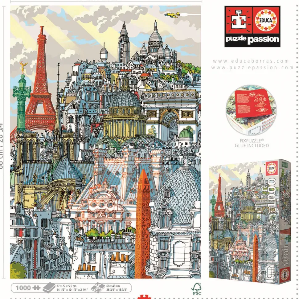 Puzzle Quebra-cabeça da cidade: Paris