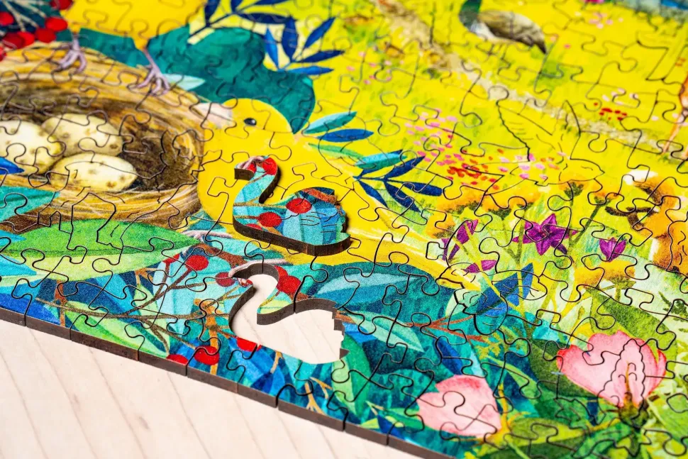 Puzzle Quebra-cabeça de madeira: Jardim Selvagem