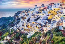 Puzzle Quebra-cabeça 2v1 Santorini Grécko + lepidlo