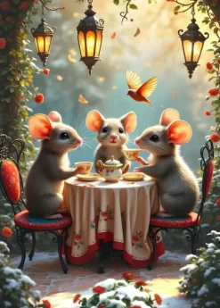 Puzzle Rato da hora do chá