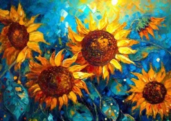 Puzzle Reunião de Girassóis