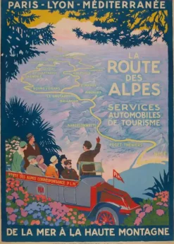 Puzzle Roger Broders - A Rota dos Alpes, 1920