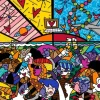 Puzzle  Romero Britto : Panorama da noite na praia