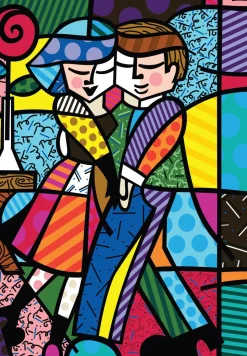 Puzzle Romero Britto: Bochecha a bochecha