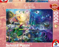 Puzzle Rose Cat Khan: Competição noturna de dragões