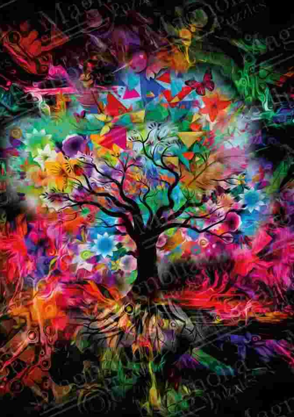 Puzzle Árvore Colorida