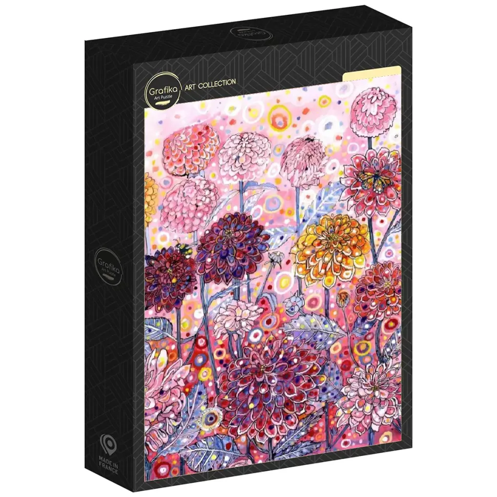 Puzzle Sally Rich: Dálias Rosa