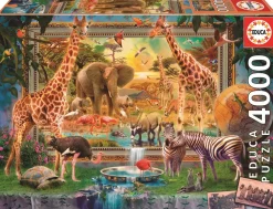 Puzzle Savana ganhando vida