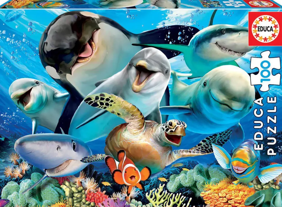 Puzzle Selfie subaquático