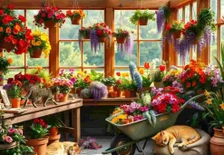 Puzzle Sesta na estufa