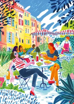 Puzzle Sol no terraço