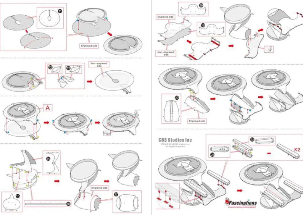 Puzzle Star Trek: EUA Enterprise NCC-1701 3D