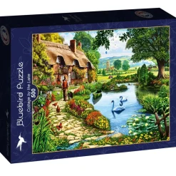 Puzzle Steve Crisp: casa de campo à beira do lago