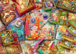 Puzzle Stewart: a mesa do Junk Journaler