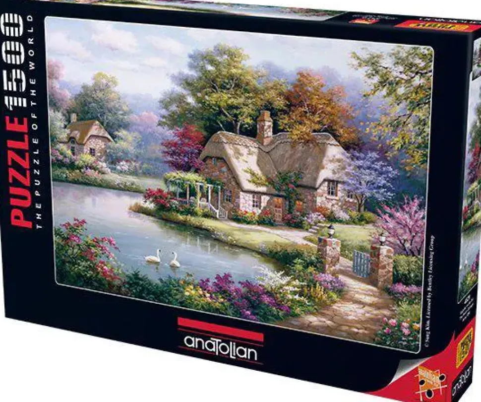 Puzzle Sung Kim: casa de campo com cisnes