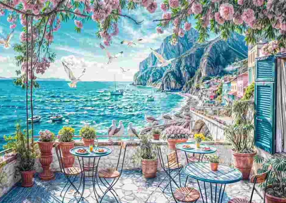 Puzzle Terraço junto ao mar