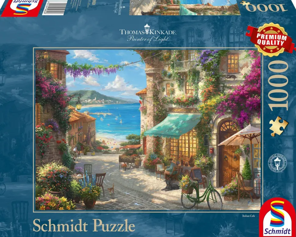 Puzzle Thomas Kinkade: Café na Riviera Italiana