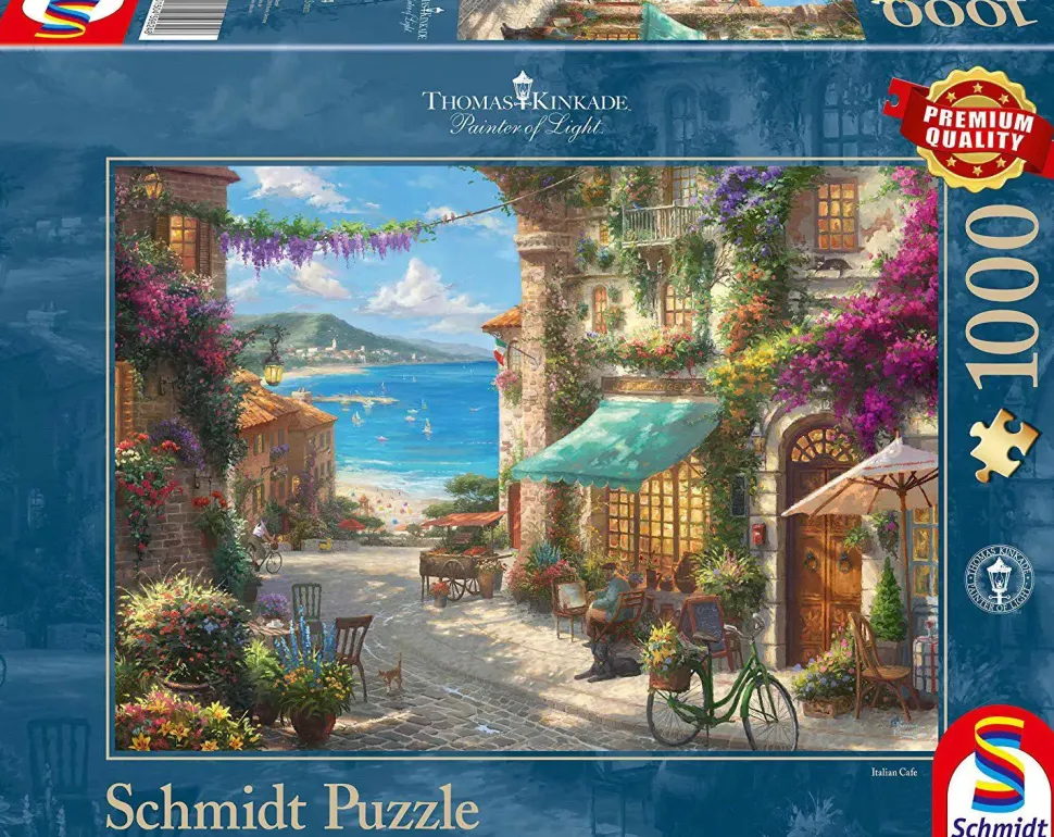 Puzzle Thomas Kinkade: Café na Riviera Italiana