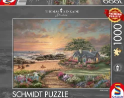 Puzzle Thomas Kinkade: casa de campo à beira-mar