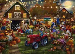 Puzzle Thomas Kinkade: Coleção Sonhos Disney - Festival da Abóbora do Mickey e da Minnie