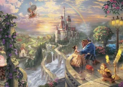 Puzzle Thomas Kinkade: Disney: caixa de lata A Bela e a Fera