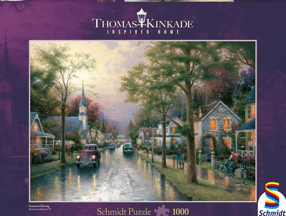Puzzle Thomas Kinkade: em uma pequena cidade