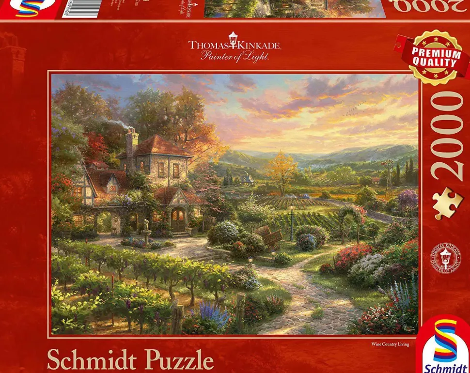 Puzzle Thomas Kinkade: nas vinhas