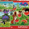 Puzzle Toupeira e guarda-chuva 3x55