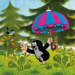 Puzzle Toupeira e guarda-chuva 3x55