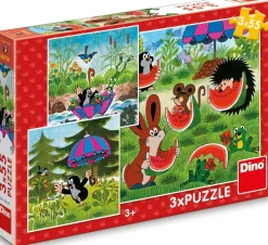 Puzzle Toupeira e guarda-chuva 3x55